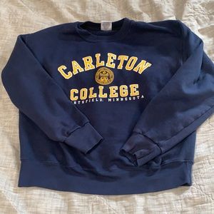 VINTAGE Carleton college apparel crew neck
